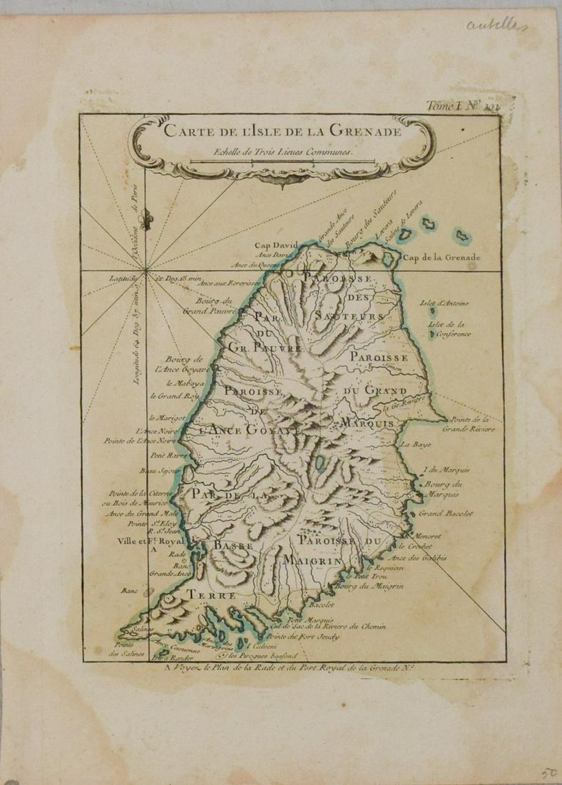 1764 Bellin map of Grenada -- Carte de l'Isle de la Grenade (1 of 1)
