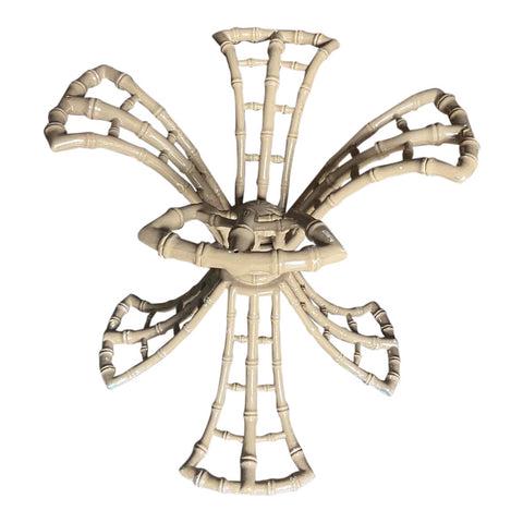 1990s Phyllis Morris Style Metal Bamboo Dining Table Base: Beautiful Phyllis Morris style metal bamboo dining table base. Perfect for any space and for the interior designer. DIMENSIONS 30ʺW × 30ʺD × 29ʺH STYLES Abstract Art Nouveau <