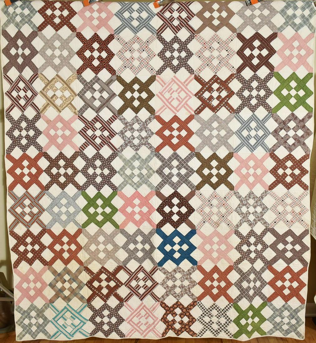 Graphic 1870's Railroad Crossing Quilt (1 of 12)