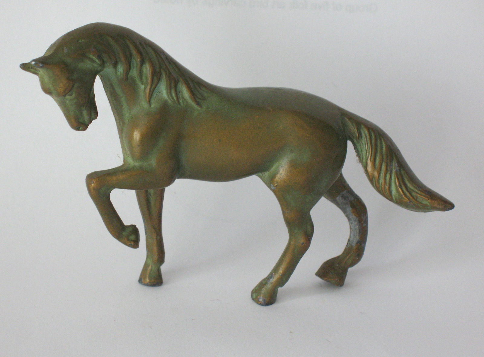 Vintage Cast Brass Horse Paper Weight (1 of 3)
