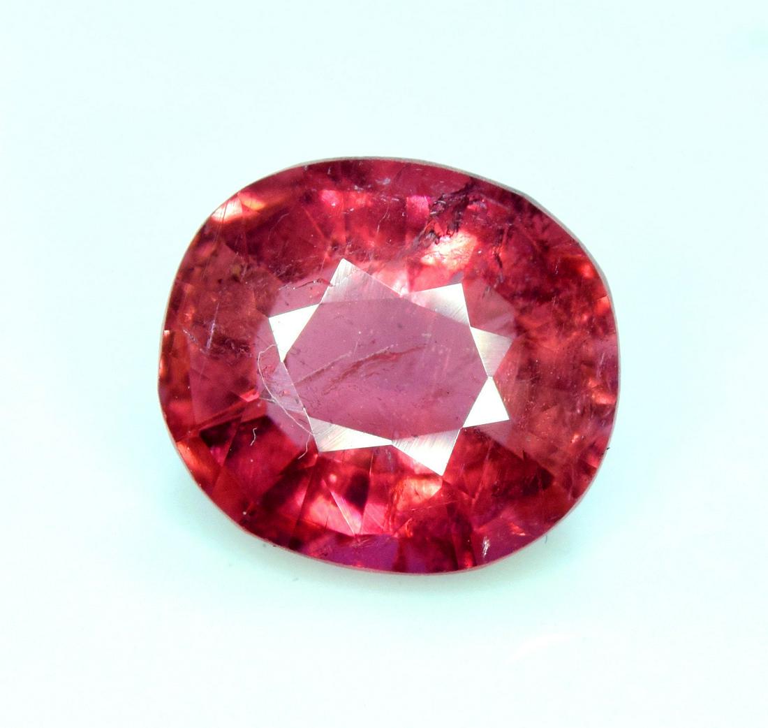 Rubelite Tourmaline Gemstone , Tourmaline Cut Stone - 2.20 cts , 08*08*05 mm: Materials: tourmaline, rubelite, rubelite tourmaline Carat weight: 2.20 Description Rubelite Tourmaline Gemstone , Tourmaline Cut Stone Weight: 2.20 carats Size : 08*08*05 mm Treatment : Natural Origi