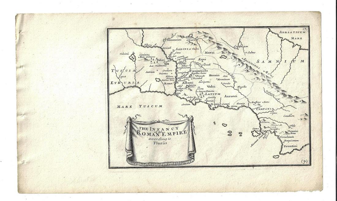 1747 Two Engraved Maps of Roman Empire (1 of 2)