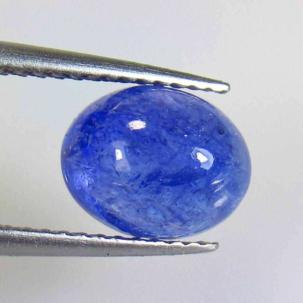 2.73 Ctw Natural Tanzanite Oval Cab: No Reserve! Title: 2.73 Ctw Natural Tanzanite Oval Cab Stone Clarity: SI Gemstones: Tanzanite Size/Dimensions: 2.73 Carat Weights: 9.00 x 7.10 x 4.70 mm Additional Information: Top Quality Luster / Ex