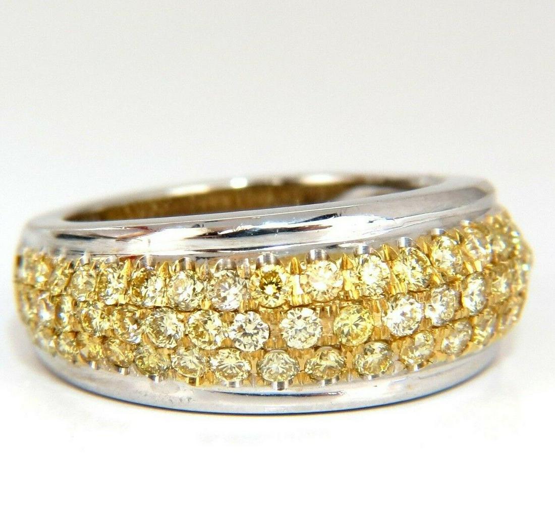 1.60ct Natural Fancy Yellow Diamonds Ring 18kt (1 of 8)