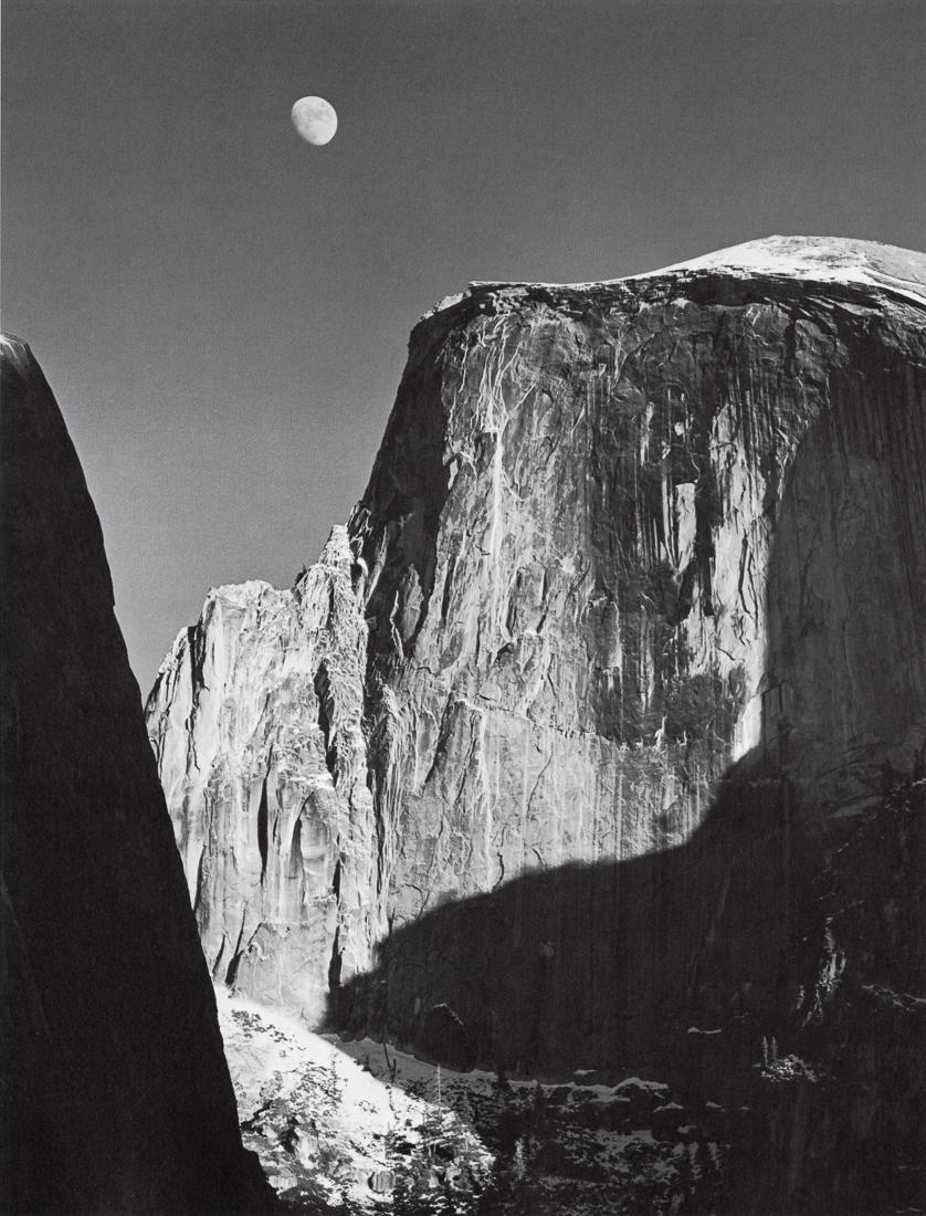 ANSEL ADAMS - Moon and Half Dome, Yosemite, 1960 (1 of 1)