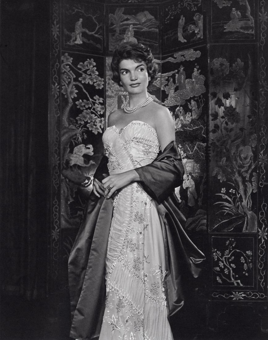 YOUSUF KARSH - Jacqueline Kennedy, 1960: Artist: Yousuf Karsh Title: Jacqueline Kennedy, 1960 Medium: Photo Litho, 1983, Switzerland Dimensions: 7.6x9.7" Description: Heat Wax Mounted on 11x14" Conservation Board Artist Bio: Yousuf Karsh (19