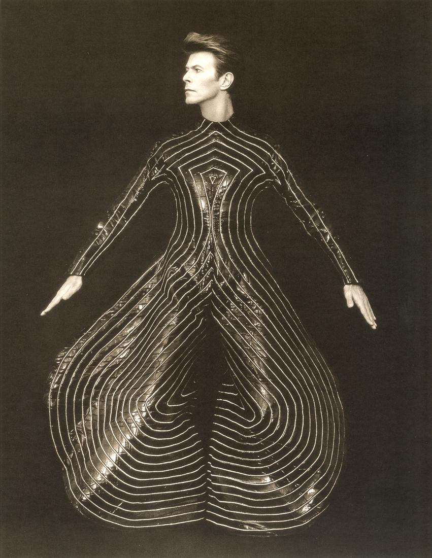 HERB RITTS - David Bowie, Hollywood, 1989: Artist: Herb Ritts Title: David Bowie, Hollywood, 1989 Medium: Photo Litho, 1992, USA Dimensions: 11.35x14.65" Description: Heat Wax Mounted on 14x18" Conservation Board Artist Bio: Herb Ritts (1952-2