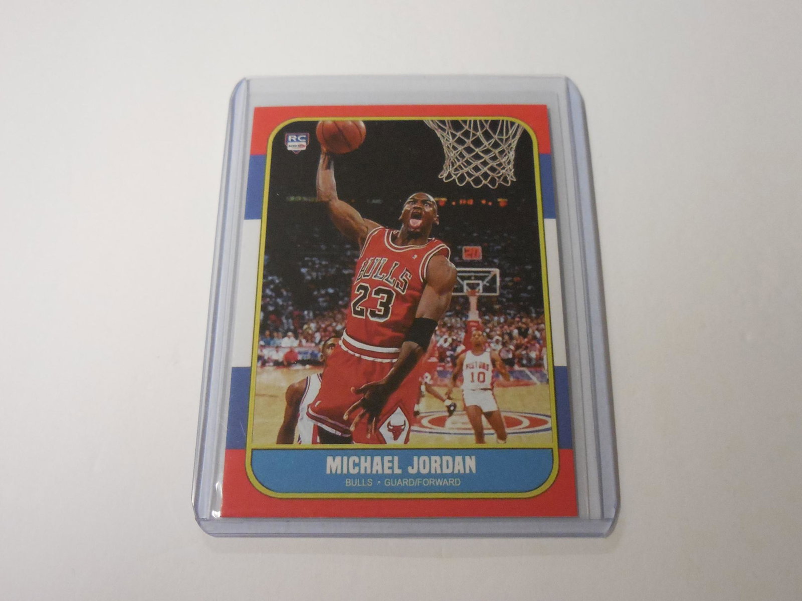 ACEO MICHAEL JORDAN CUSTOM CARD: Title: ACEO MICHAEL JORDAN CUSTOM CARD Date/Period: Modern Additional Information: ACEO MICHAEL JORDAN CUSTOM NOVELTY 86-87 FLEER STYLE ROOKIE CARD VERY NEAT CUSTOM CHICAGO BULLS CARD THIS IS A MUST H