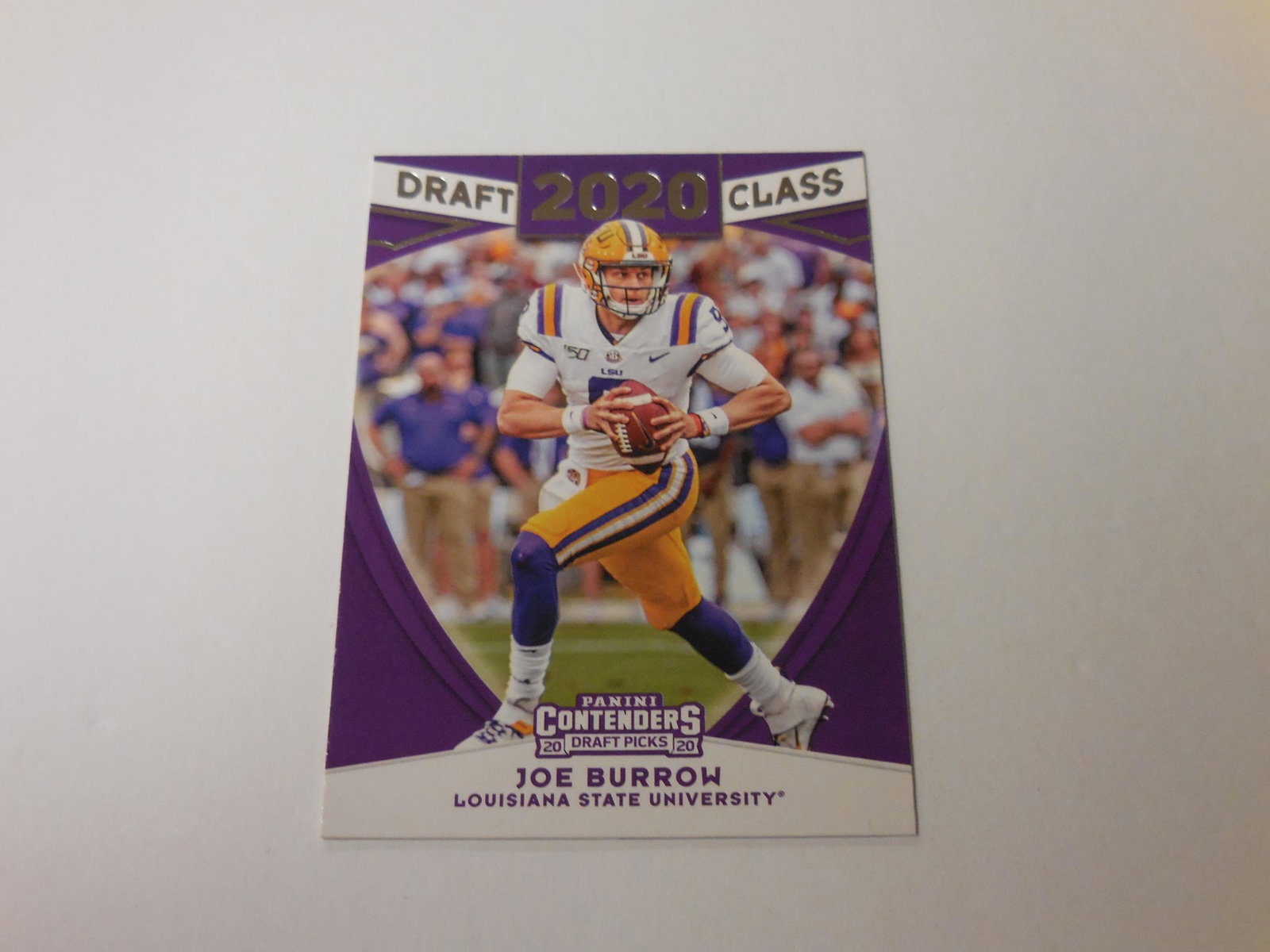 20 CONTENDERS JOE BURROW DC RC: Title: 20 CONTENDERS JOE BURROW DC RC Date/Period: Modern Additional Information: 2020 PANINI CONTENDERS JOE BURROW DRAFT CLASS ROOKIE CARD DRAFT PICKS LSU TIGERS THIS IS A MUST HAVE CARD FOR ANY COLL