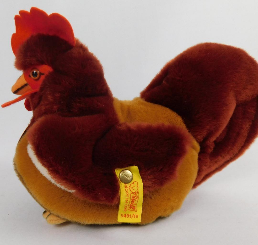 1987 STEIFF COSY GOCKI ROOSTER 5491/18 18cm 7 INCHES RED/BROWN WOVEN FUR: 1987 STEIFF COSY GOCKI ROOSTER 5491/18 18cm 7 INCHES RED/BROWN WOVEN FUR 1987 STEIFF COSY GOCKI ROOSTER 5491/18 18cm 7 INCHES RED/BROWN WOVEN FUR Description 1987 STEIFF 7 inch 18cm COSY GOCKI ROOSTER