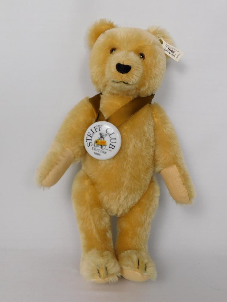 1995 STEIFF CLUB BABY BAR 35 GOLD PLATED BUTTON TAG 420054 #09605 (1 of 12)