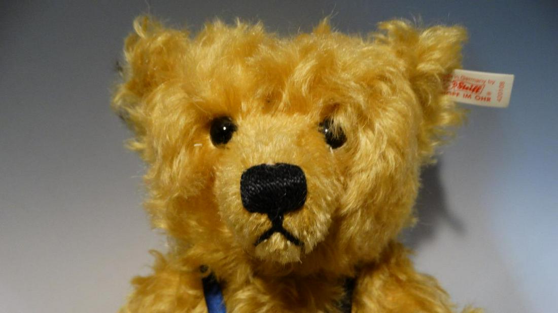 1997 STEIFF THE "PICKNICK" picnic BLONDE TEDDY BEAR 420108 #02225 NO BOX or COA (1 of 9)