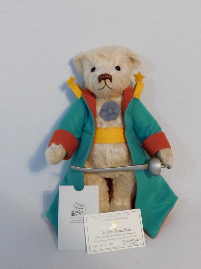 RARE RARE R. JOHN WRIGHT 2017 THE LITTLE PRINCE BEAR MIB 011 of 150: RARE RARE R. JOHN WRIGHT 2017 THE LITTLE PRINCE BEAR MIB 011 of 150 RARE RARE R. JOHN WRIGHT 2017 THE LITTLE PRINCE BEAR MIB 011 of 150 Description R. JOHN WRIGHT THE LITTLE PRINCE BEAR 2017 NUMBER 01