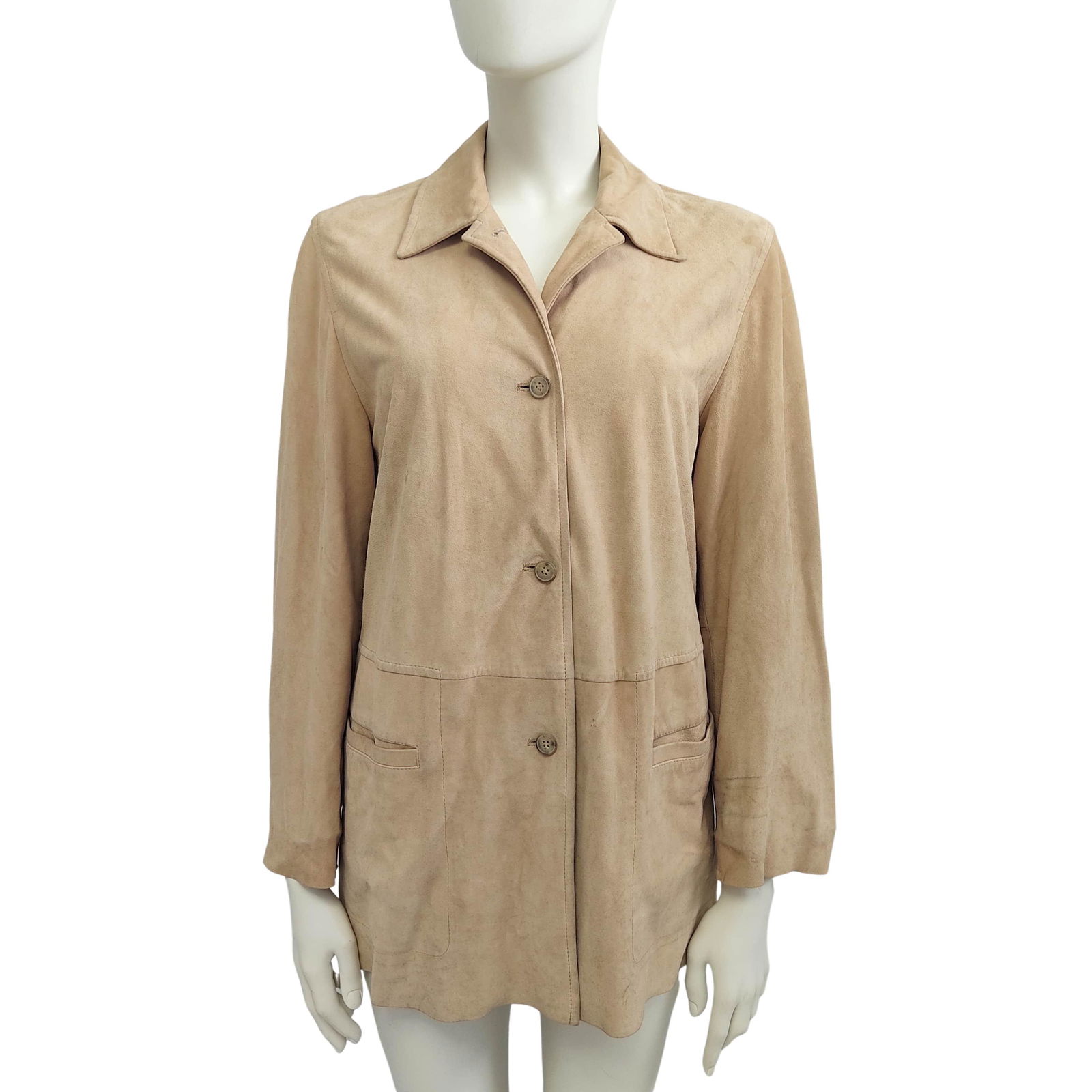 MAX MARA WEEKEND Reindeer jacket for women Size "S": Title: MAX MARA WEEKEND Reindeer jacket for women Size "S" Materials: Reindeer leather Measurements: SIZE: 42IT / S Shoulder 43 cm, Chest 52 cm, Length 71 cm, Sleeve 56 cm Additional Information: (464