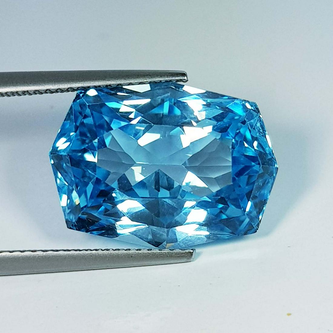 21.51 ct Stunning Collection Precision Rectangle Cut Natural Topaz (1 of 5)