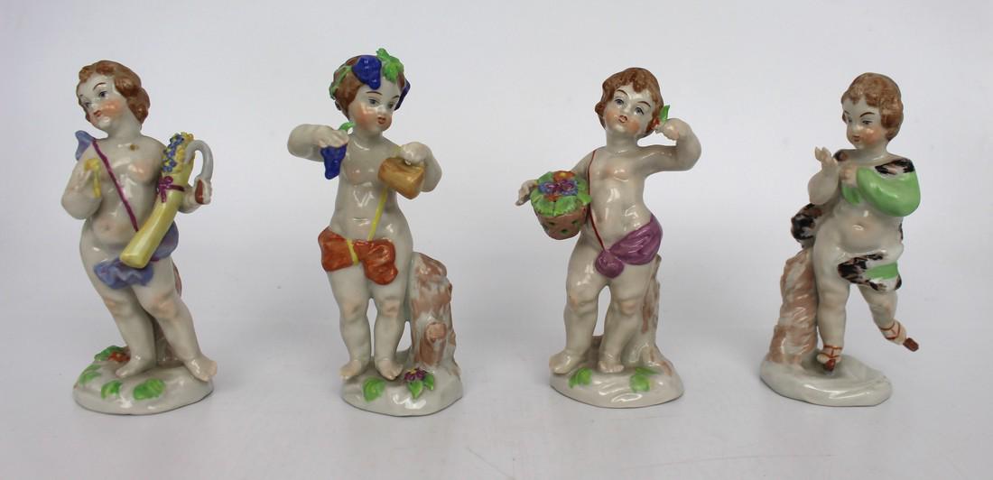 Set of 4 Capodimonte Four Season Figurines (1 of 3)