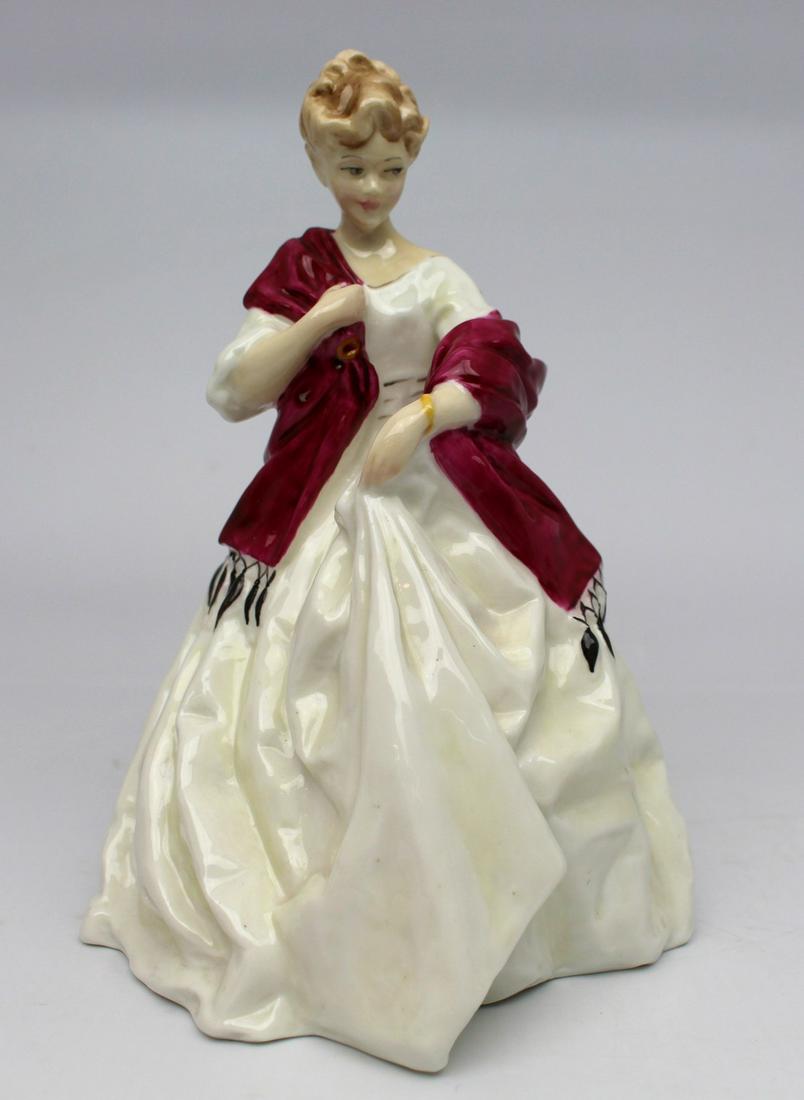 Royal Worcester Figurine First Dance: Title: Royal Worcester Figurine First Dance Description: Royal Worcester Figurine First Dance Late 20th century Royal Worcester "First Dance", model number 3629 Modelled by F.G.Doughty Height: 18 cm F