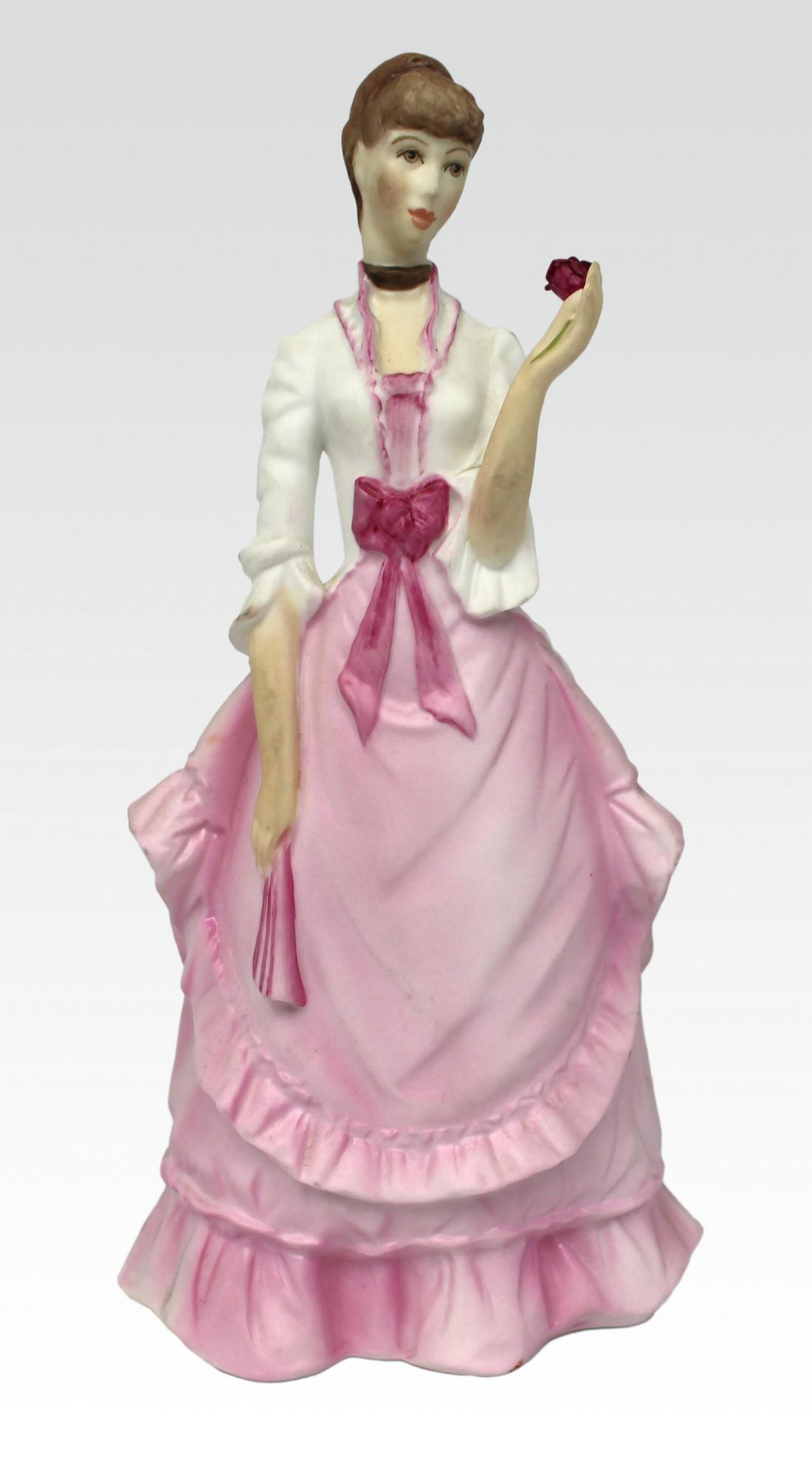 Royal Worcester Figurine Fragrance: Title: Royal Worcester Figurine Fragrance Description: Royal Worcester Figurine Fragrance Royal Worcester. Made in England "Fragrance" First quality backstamp Height: 20 cm / 8 in Very good condition.