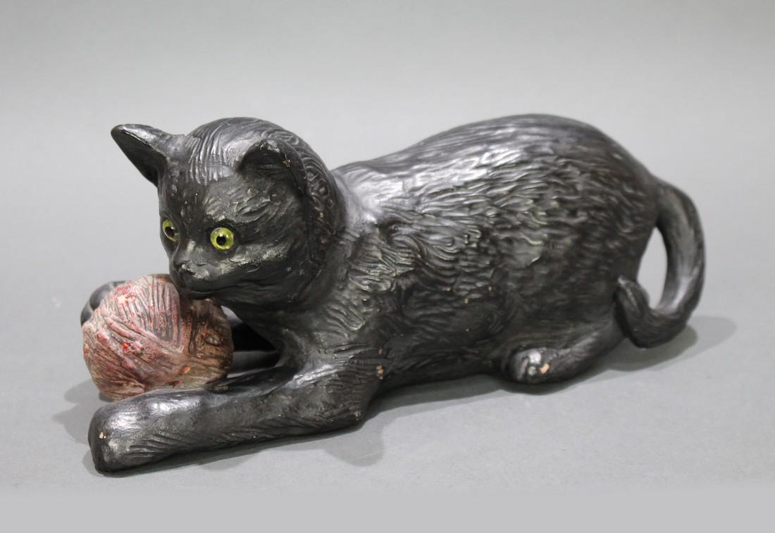 Bretby Black Cat 1518: Title: Bretby Black Cat 1518 Description: Bretby Black Cat 1518 Bretby, Made in England Black Cat 1518 Height: 12 cm / 4 3/4 in Stamped Bretby with model number to underside Good antique condition. So