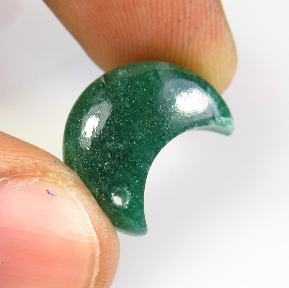 10.72 Ctw Natural Jasper Quartz Half Moon Cab: No Reserve! Title: 10.72 Ctw Natural Jasper Quartz Half Moon Cab Stone Clarity: Opaque Gemstones: Natural Jasper Quartz Size/Dimensions: 10.72 Carat Weights: 17.00 x 8.00 x 8.00 mm Additional Informat