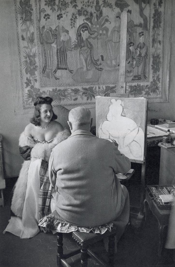 HENRI CARTIER-BRESSON - Matisse in Venice, 1944: Artist: Henri Cartier-Bresson Title: Matisse in Venice, France, 1944 Medium: Sheet Fed Gravure, 1952, France Dimensions: 8.9x13.55" Description:Heat Wax Mounted on 12x16" Conservation Board Artist Bio
