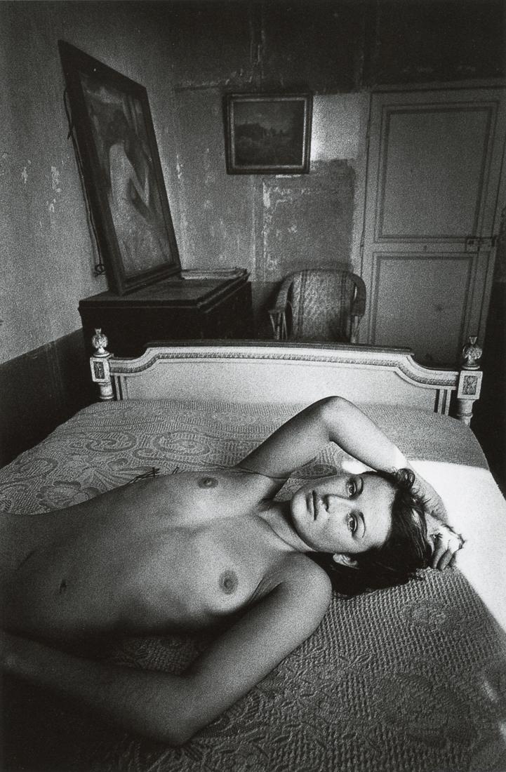 JEANLOUP SIEFF - Heloise Reclining, 1972: Artist: Jeanloup Sieff Title: Heloise Reclining, 1972 Medium: Photo Litho, 1996, Germany Dimensions: 5.05x7.7" Description:Heat Wax Mounted on 8.5x11" Conservation Board Artist Bio: Jeanloup Sieff (19