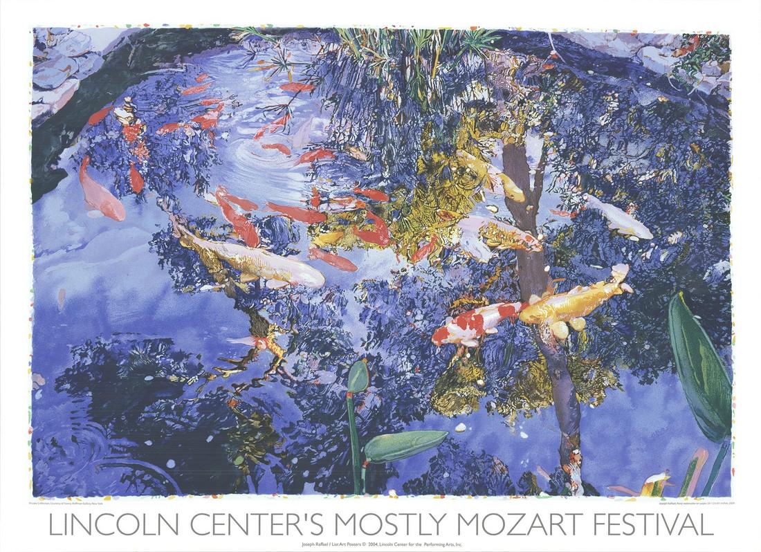 Joseph Raffael - Pond with Goldfish - 2004 Serigraph 33.25" x 45.75" (1 of 1)