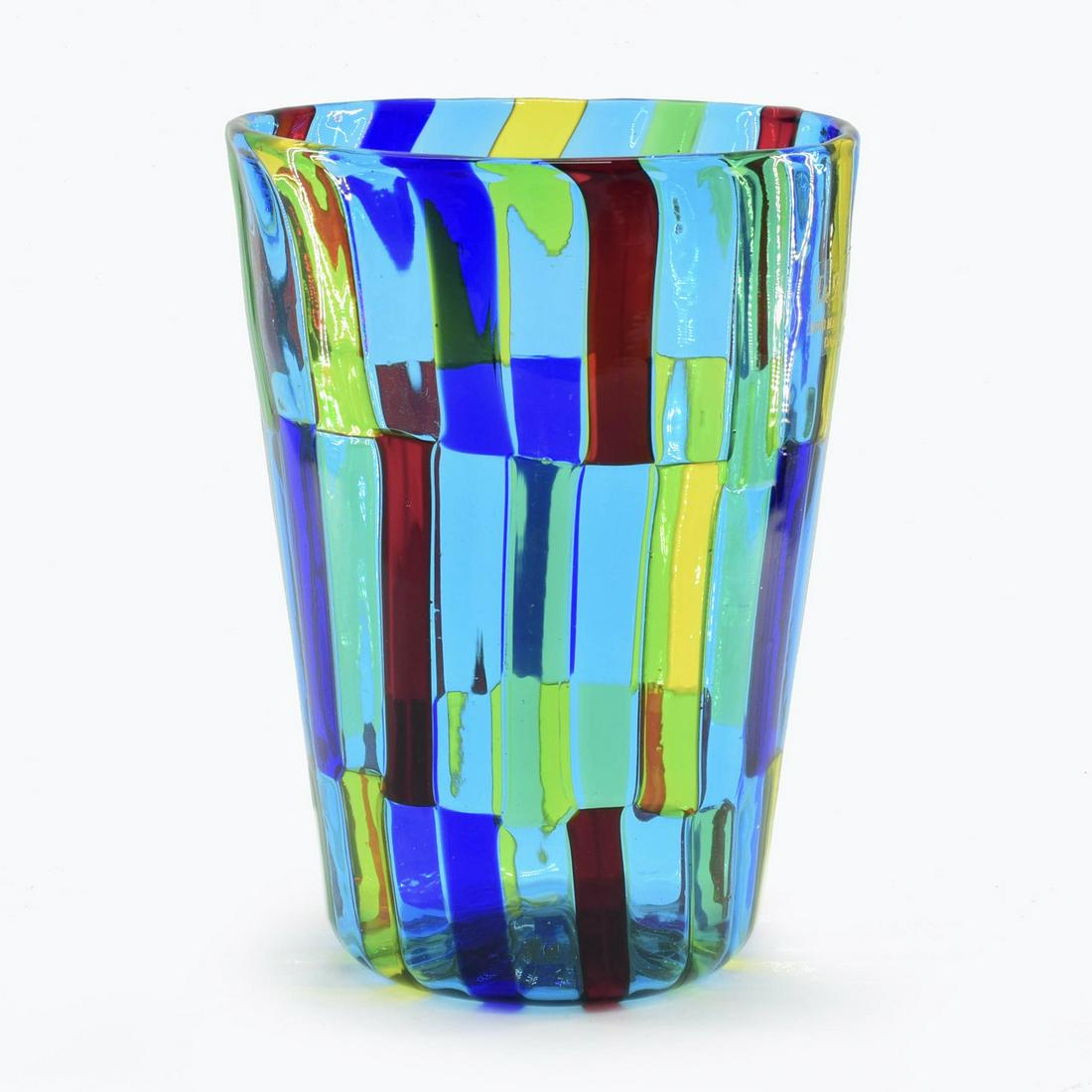 Angelo Ballarin - Murano glass Goblet signed (1 of 5)