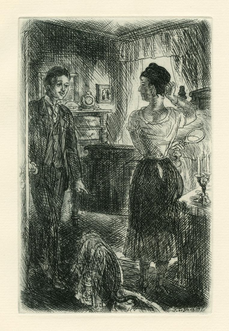 John Sloan original etching | Of Human Bondage (1 of 1)
