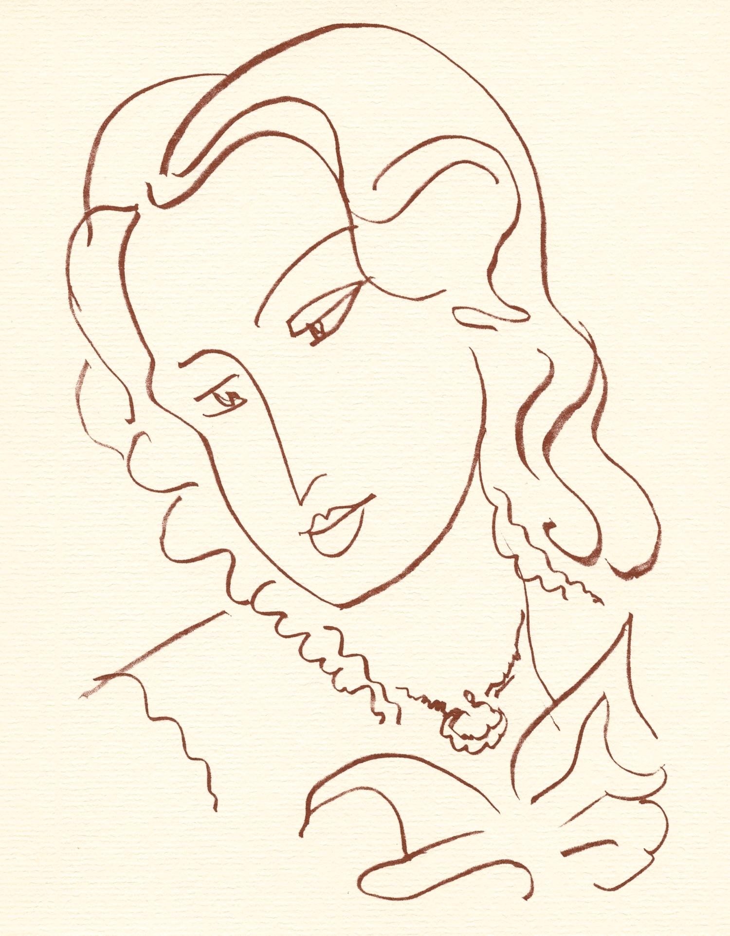 Henri Matisse lithograph | Florilege de Ronsard (1 of 1)