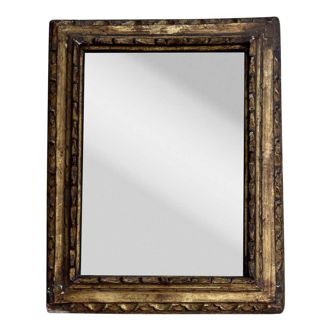 19th C French Gilded Mercury Glass Mirror (1 of 8)