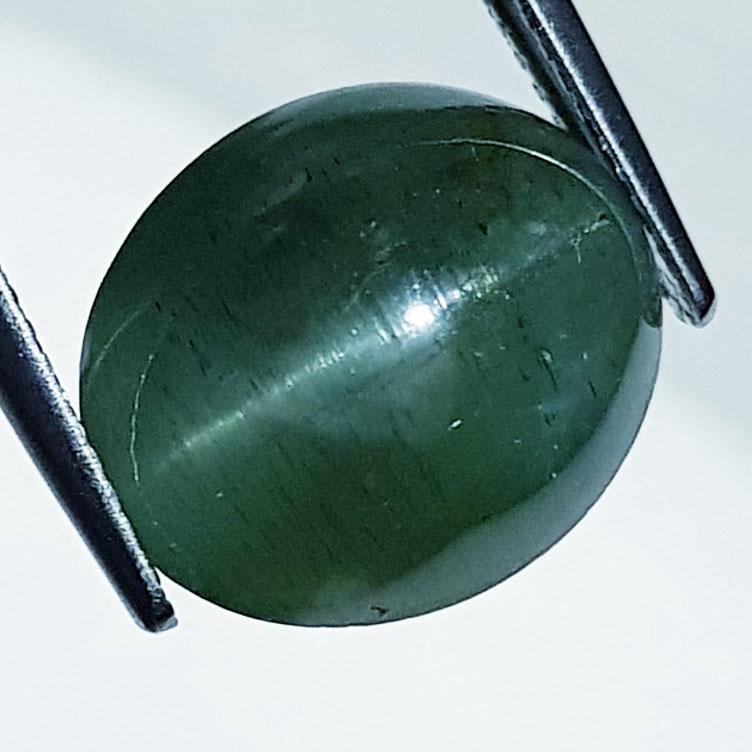 12.93 Ctz Rare Alexandrite Green Natural Apatite Cat's Eye: No Reserve! Title: 12.93 Ctz Rare Alexandrite Green Natural Apatite Cat's Eye Color/Clarity: Alexandrite Green / VVS Gemstones: Apatite Ct's Eye Carat Weights: 12.93 Size/Dimensions: 14.30 x 12.50 x 8