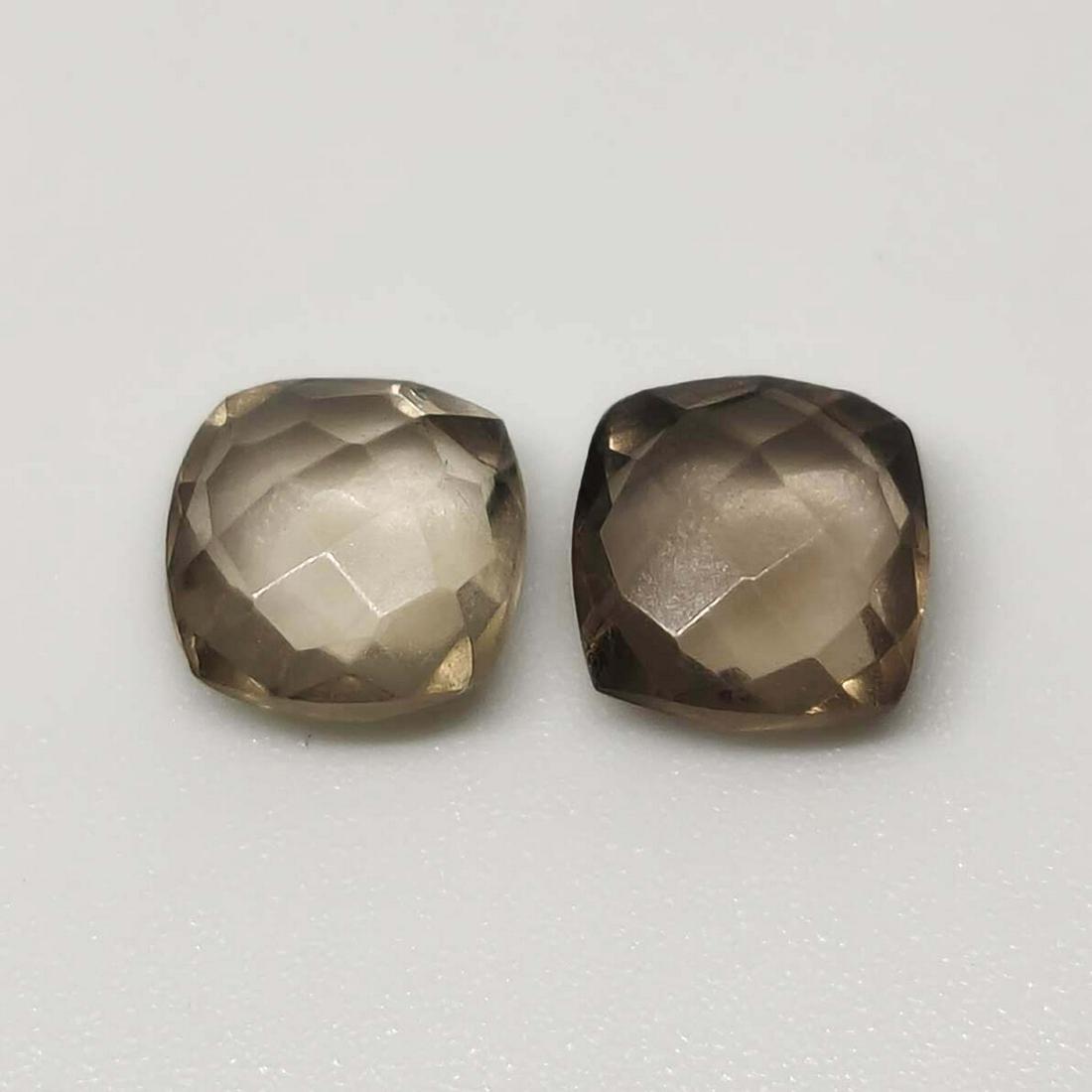 3.15 ct Natural Facetd Smoky Quartz Pair: No Reserve! Title: 3.15 ct Natural Facetd Smoky Quartz Pair Additional Information: Gemstones: Smoky Quartz Carat Weights: 3.15 ct Size/Dimensions: 7 X 4 Origin : Scotland Materials & Techniques: Quar
