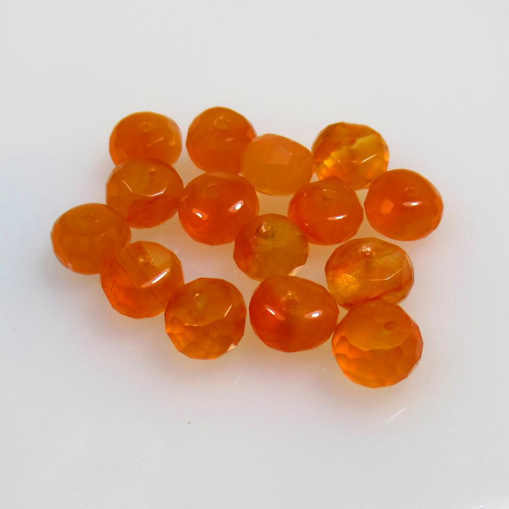 14.06 Ct Natural 15 Drilled Orange Carnelian Round Beads: No Reserve! Title: 14.06 Ct Natural 15 Drilled Orange Carnelian Round Beads Stone Clarity: Semi-Transparent Gemstones: Natural Carnelian Beads Carat Weights: 14.06 Size/Dimensions: 5.60 - 6.00 mm / 15