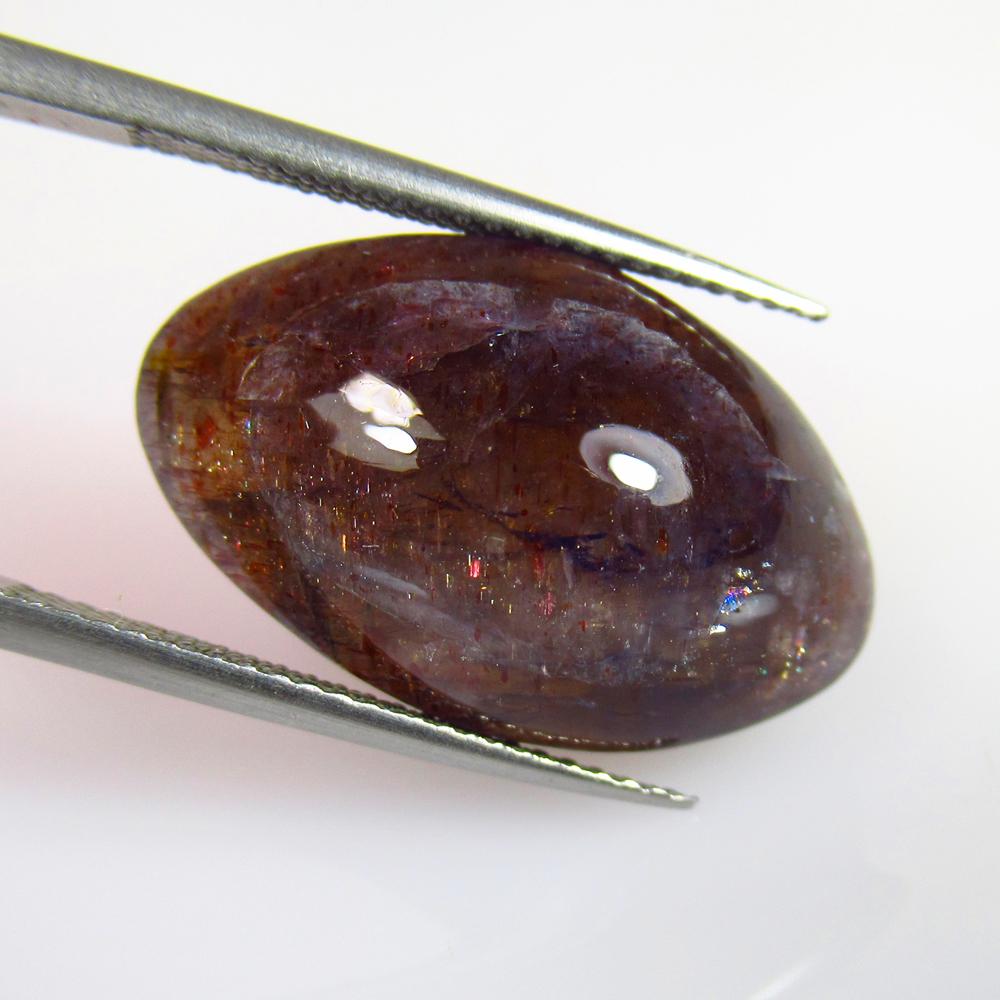 14.26 Ctw Natural Sunstone Catseye Oval Cab: No Reserve! Title: 14.26 Ctw Natural Sunstone Catseye Oval Cab Stone Clarity: Opaque Gemstones: Natural Sunstone Catseye Carat Weights: 14.73 Size/Dimensions: 23.00 x 13.60 x 7.60 mm Additional Inform