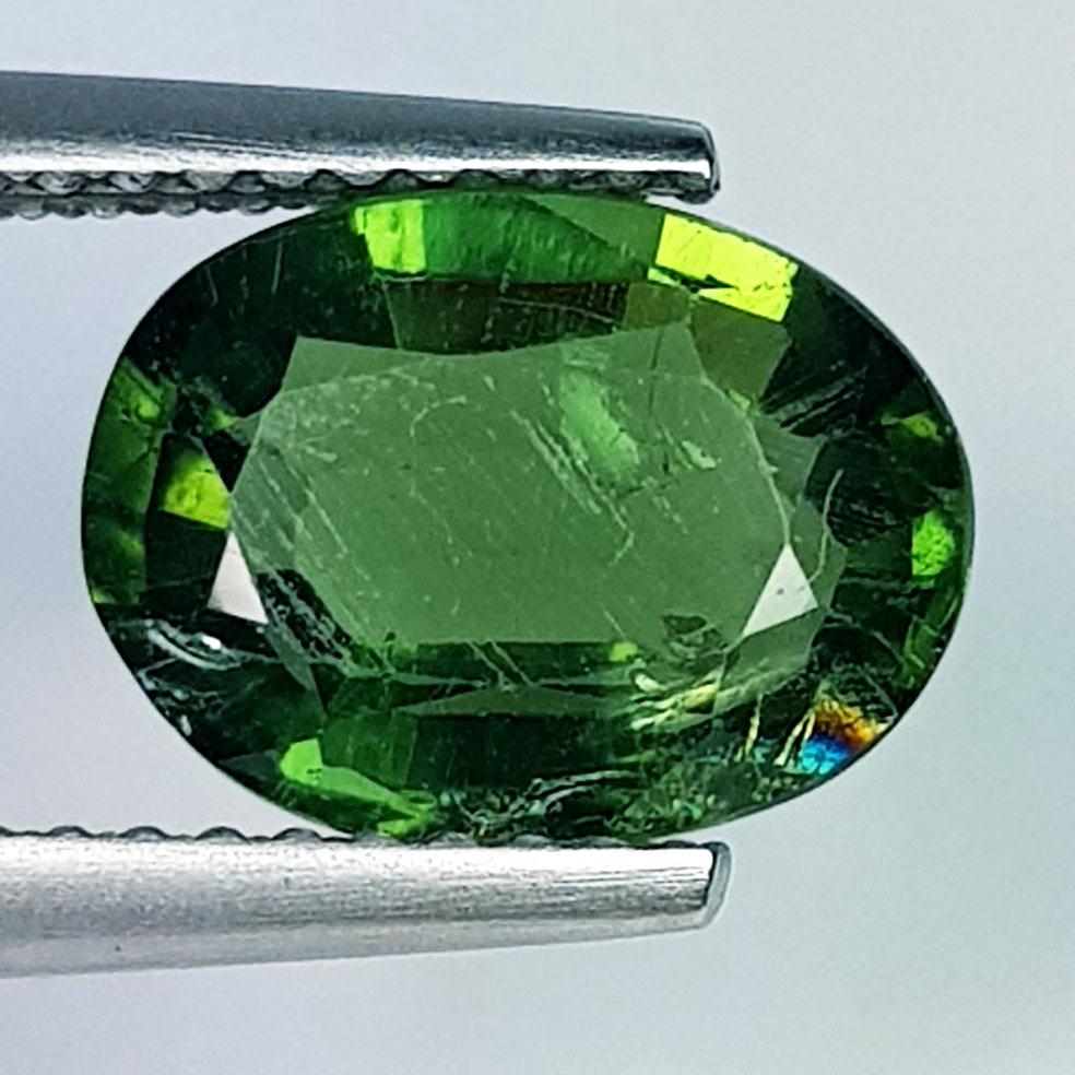 2.90 ctz Rare Green Oval Cut Natural Apatite (1 of 4)