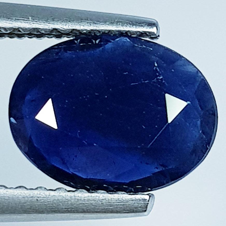 1.58 Ctz Natural Blue Sapphire: No Reserve! Title: 1.58 Ctz Natural Blue Sapphire Color/Clarity: Blue / VS Gemstones: Sapphire Carat Weights: 1.58 Size/Dimensions: 9.00 x 7.00 x 2.40 Additional Information: Oval / Burma Shipping: D