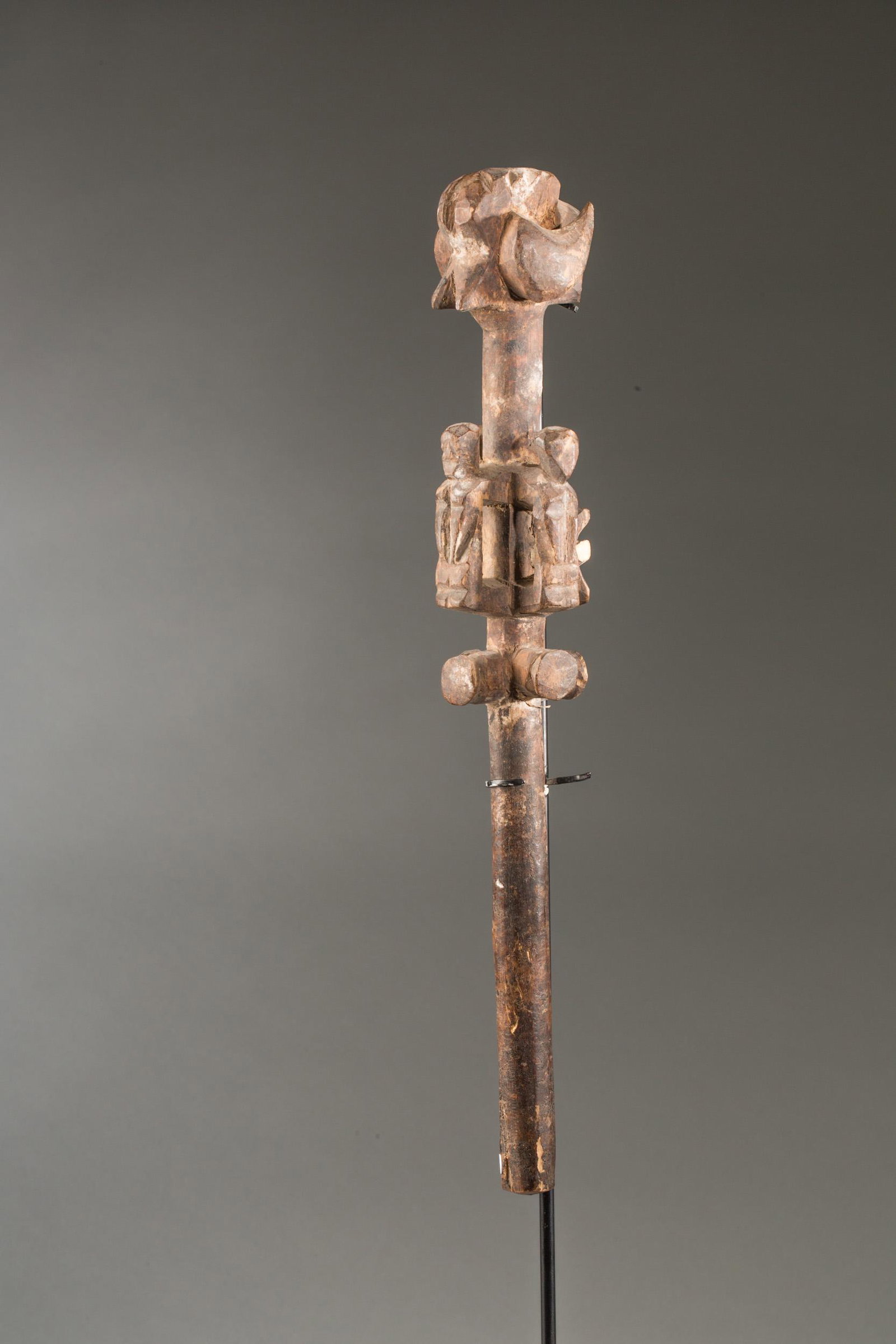Ceremonial Dancing Axe Handle, Fon People, Benin: Title: Ceremonial Dancing Axe Handle, Fon People, Benin Additional Information: 41x8,5x6,5) Reserve: $132.60 Shipping: Domestic: Shipping rates are determined by destination International: Foreign shi