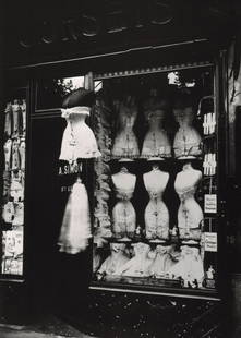 EUGENE ATGET - Corsets, Boulevard de Strasbourg, Paris, 1905: Artist: EUGENE ATGET Print Title: Corsets, Boulevard de Strasbourg, Paris, 1905 Medium: photo-lithograph Printed 2007 in Italy Image size (inches) approx. 10 x 7.5” Reserve: $25.00 Shipping: Dom