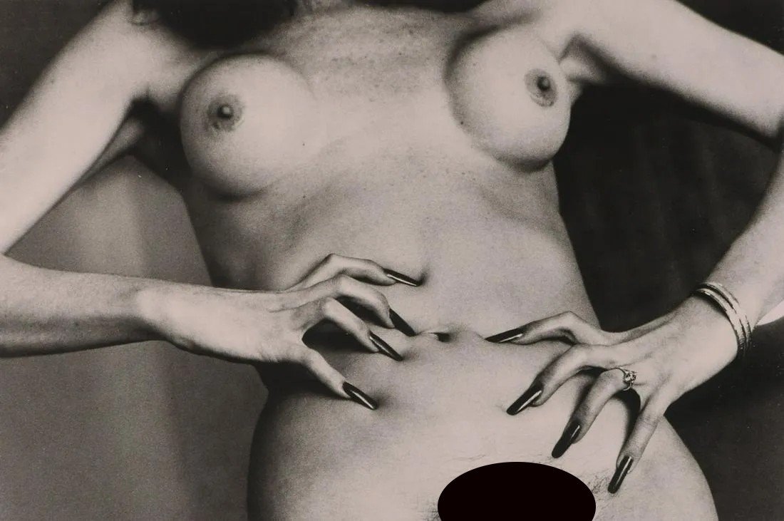HELMUT NEWTON - California fingernails, Hollywood, 1981: Artist: HELMUT NEWTON Print Title: California fingernails, Hollywood, 1981 Medium:Photo-lithograph Printed in 2000â€™s in Italy Image size (inches) approx. 6.5 x 9.5” Helmut Newton (1920-20