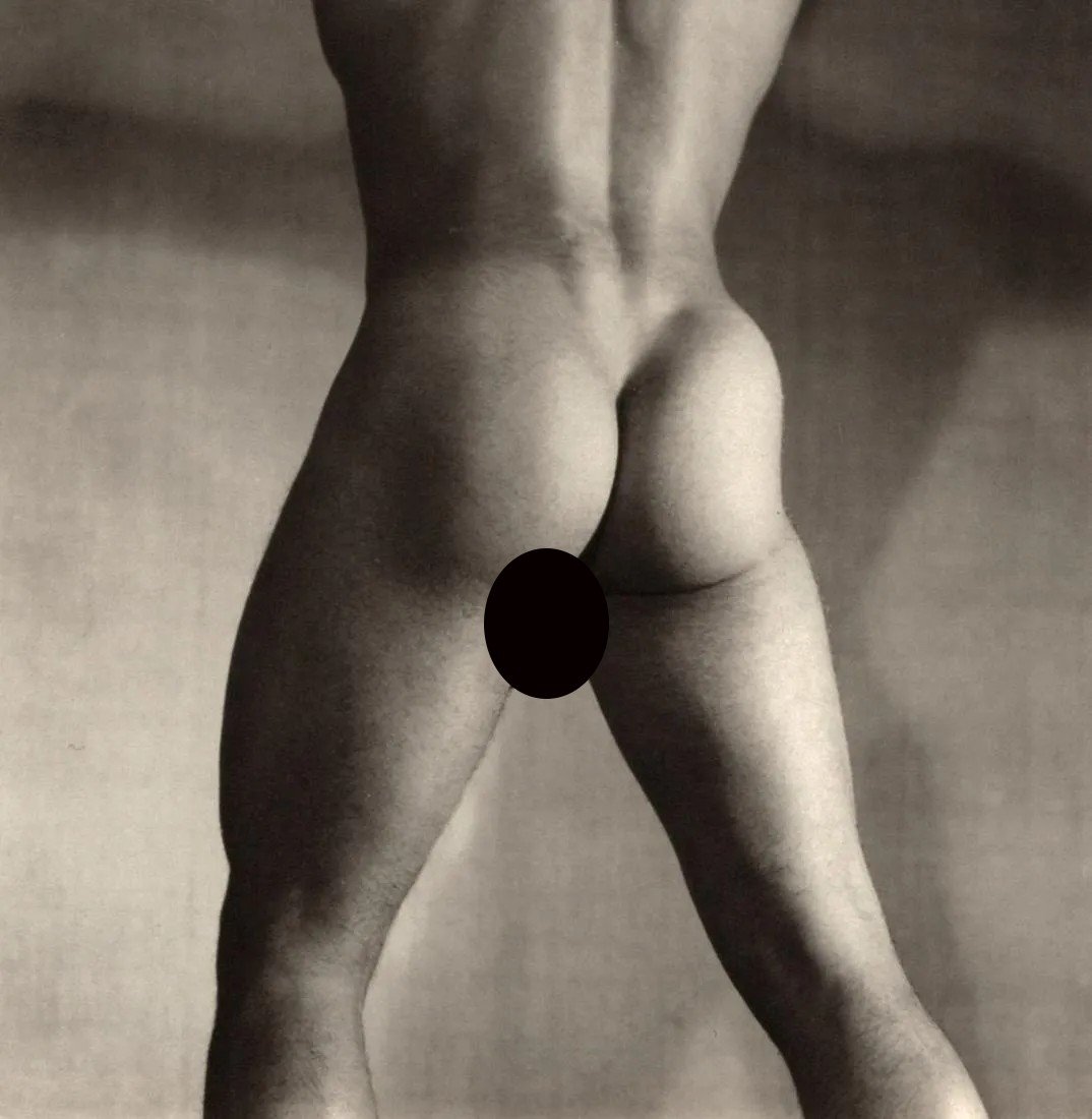 MINOR WHITE - Male Nude, 1940: Artist: MINOR WHITE Print Title: Male Nude, 1948 Medium: Photoengraving Printed in the USA in the 1980â€™s< Image size (inches) approx. 6 x 6” Reserve: $30.00 Shipping: Domestic: Flat-rate 