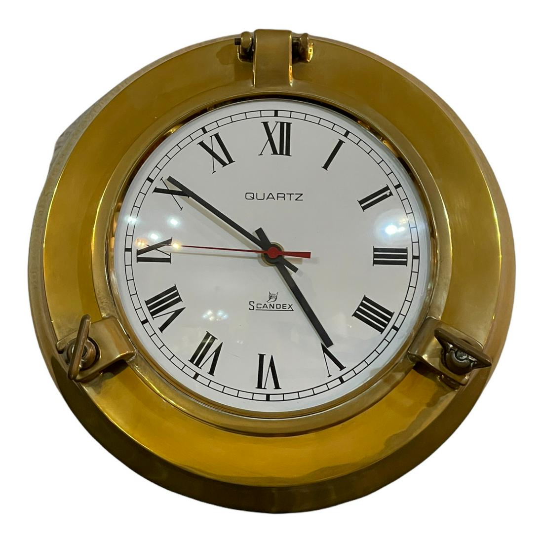 Wall Clock, shipbuilding, scandex to Stack, Vintage Naval Decor (1 of 5)