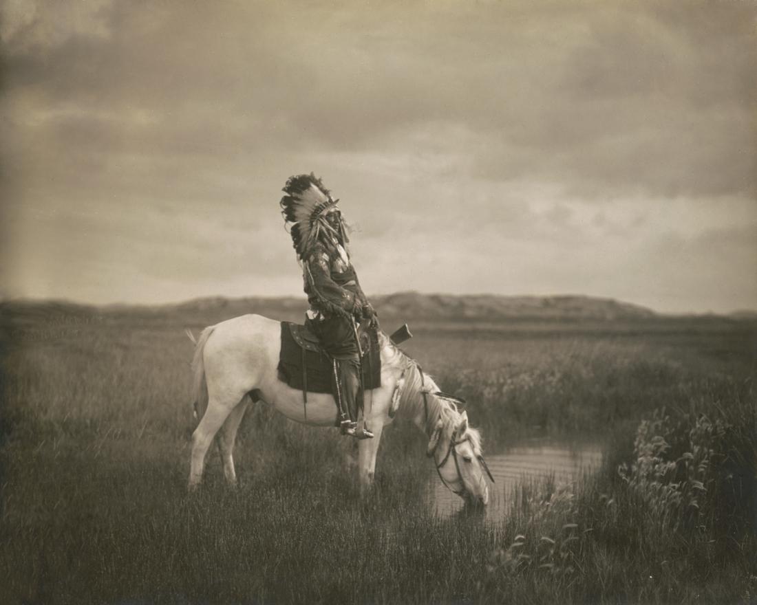 1905 OASIS IN BADLANDS, EDWARD CURTIS: Title: 1905 OASIS IN BADLANDS, EDWARD CURTIS Artist/Source: EDWARD SHERIFF CURTIS, (AMERICAN, 1868-1952) Medium: CONTEMPORARY DYE BASED PHOTOLITHOGRAPH, AFTER CURTIS' ORIGINAL NEGATIVE. Date/Period: 1