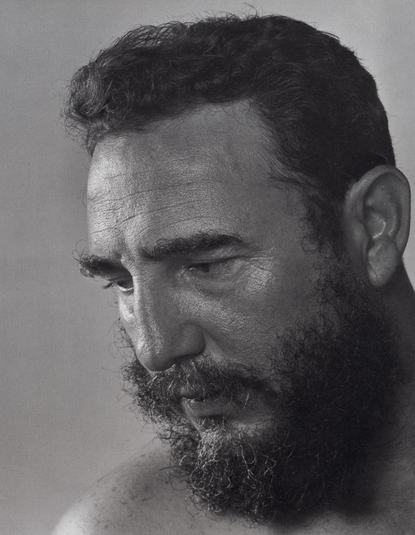 YOUSUF KARSH - Fidel Castro, 1971: Artist: Yousuf Karsh Title: Fidel Castro, 1971 Medium: Photo Litho, 1983, Switzerland Dimensions: 7.55x9.7" Description: Heat Wax Mounted on 11x14" Conservation Board Artist Bio: Yousuf Karsh (1908-20