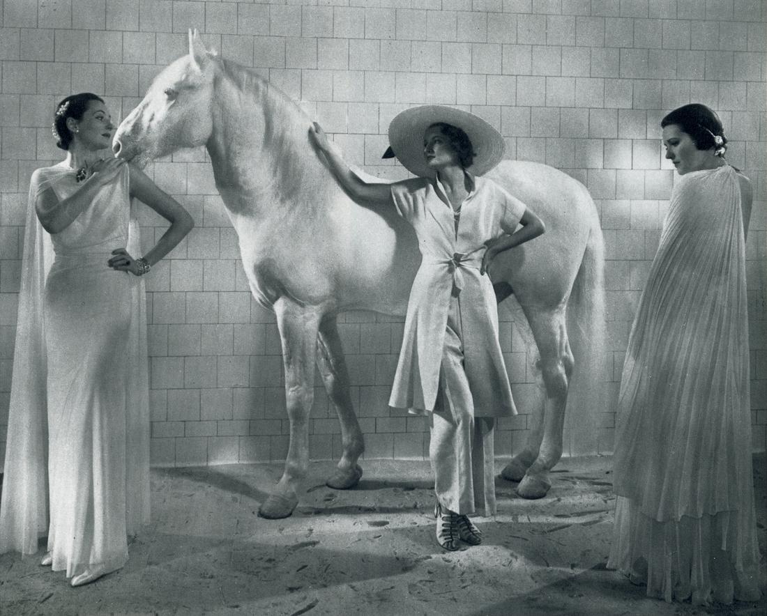 EDWARD STEICHEN - White Fashions, 1935: Artist: Edward Steichen Title: White Fashions, 1935 Medium: Photo Litho, 1971, USA Dimensions: 9x7.25" Description: Heat Wax Mounted on 11x14" Conservation Board Artist Bio: Edward Steichen was born i