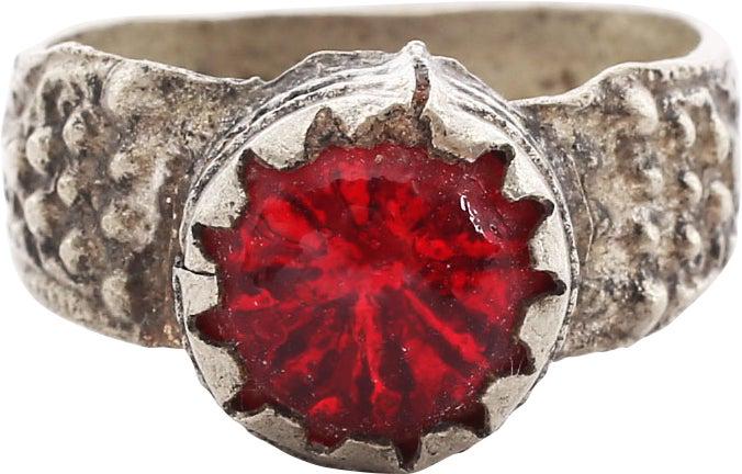 EASTERN EUROPEAN GYPSY WOMAN'S RING, SIZE 9 1/4 (1 of 4)