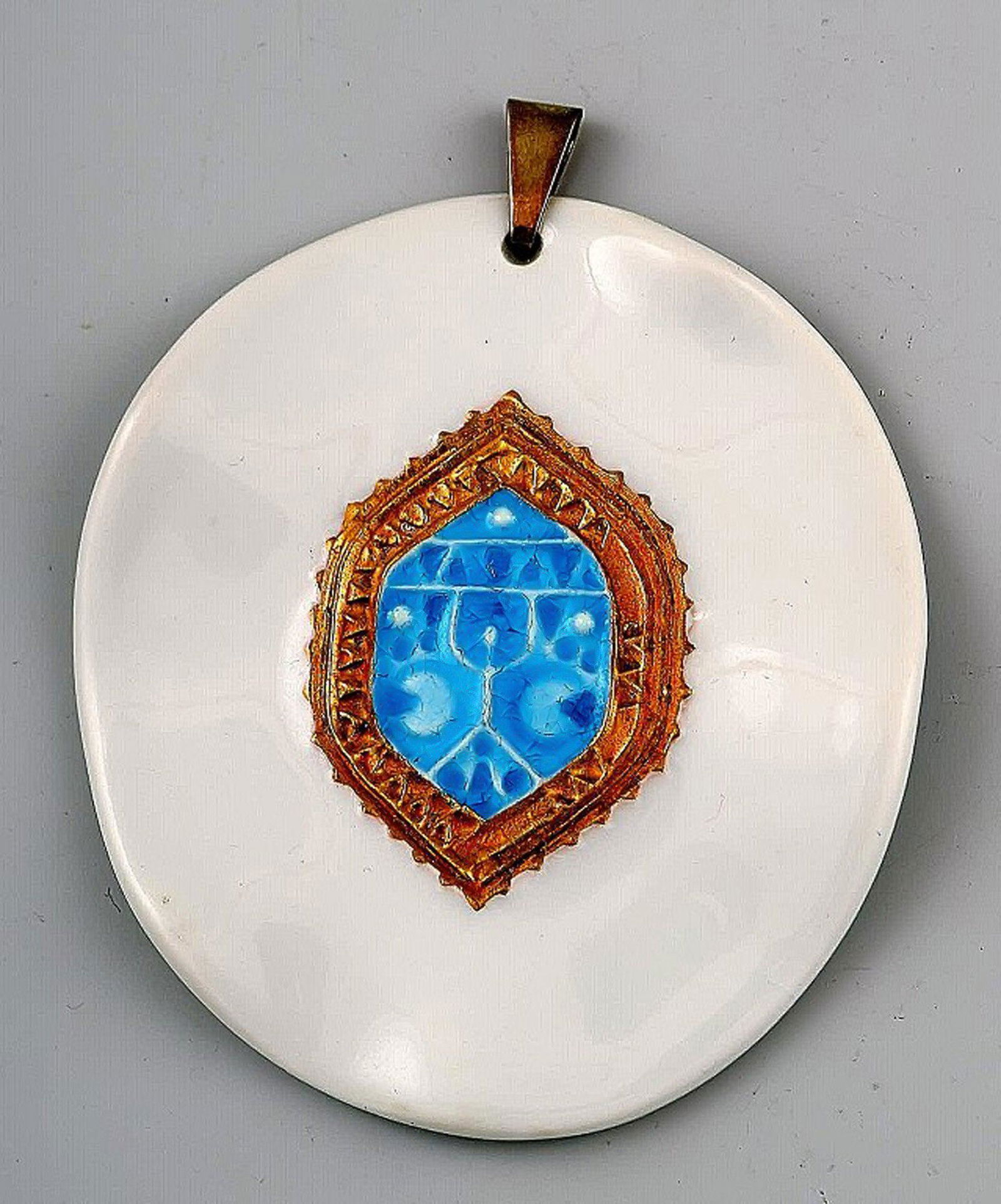 Royal Copenhagen, Nils Thorsson Pendant.: Royal Copenhagen, Nils Thorsson Pendant. In perfect condition. 1st. factory quality. Measures 7.5 cm. x 7 cm. Reserve: $94.50 Shipping: Domestic: Shipping rates are determined by destination Internati