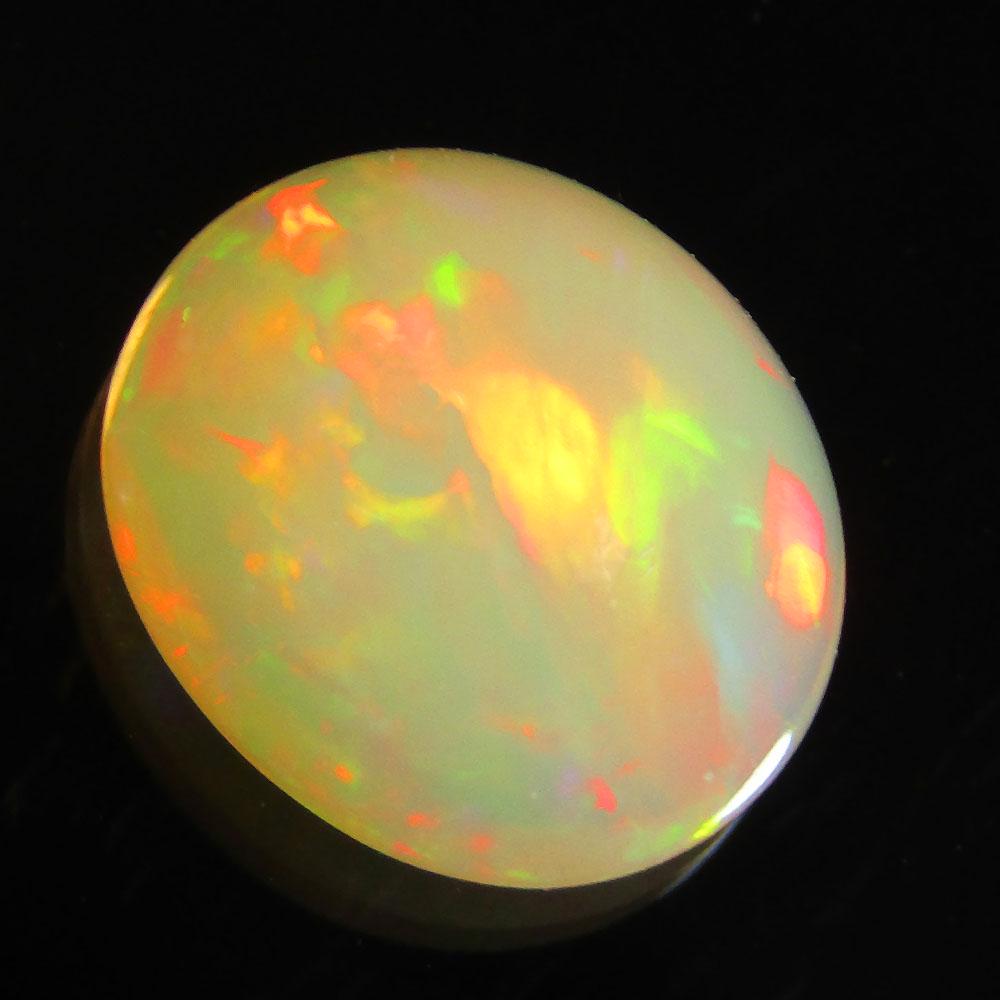 1.56 CTS NATURAL WELO WHITE OPAL OVAL SHAPE LOOSE GEMSTONES (1 of 3)