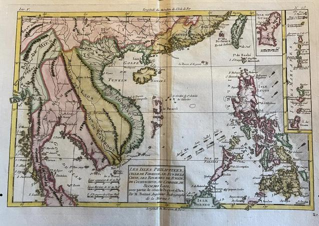 South East Asia with inserts of Guam & Mariana island by R. Bonne (1 of 2)