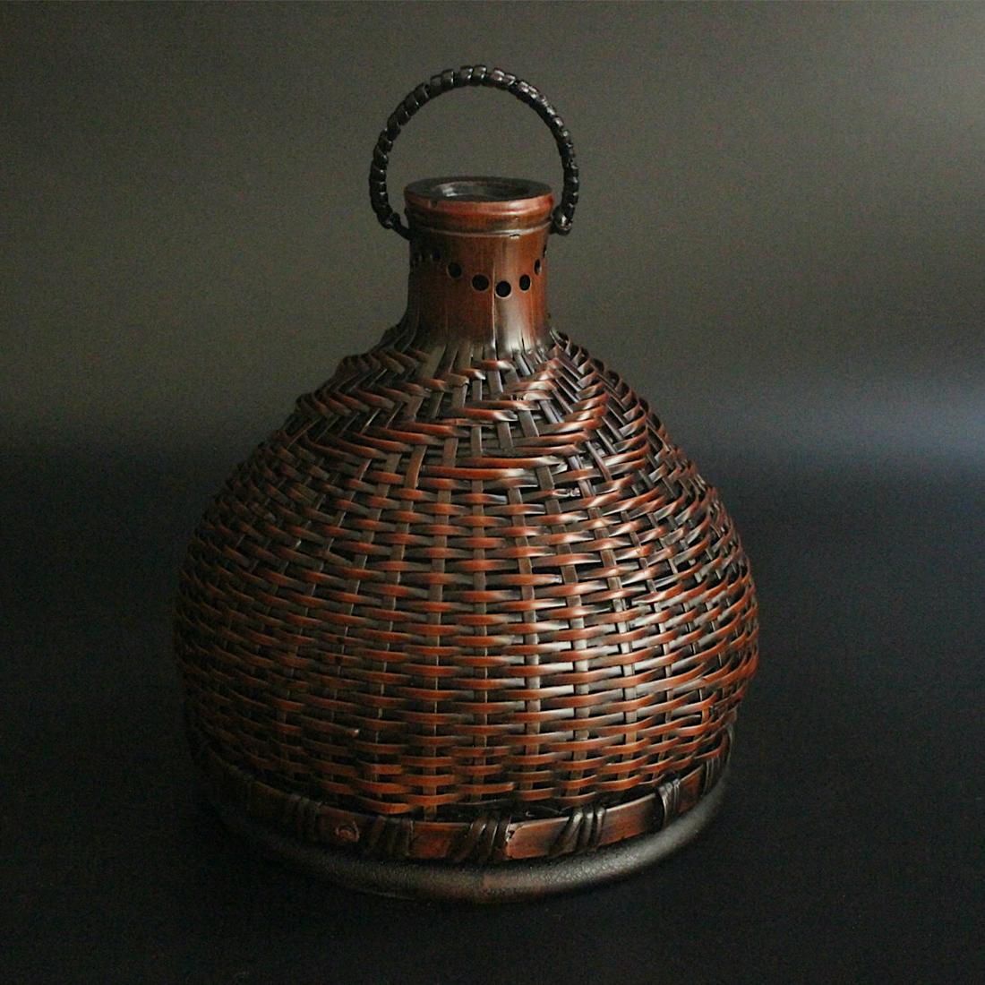 Japanese Bamboo Decorative Art - Incense Burner: Title: Japanese Bamboo Decorative Art - Incense Burner Maker: 1 Date/Period: 97 th Origin: Asian private collection Materials: bamboo Additional Information: Size: about 30x28x13 cm Exquisite Japanese